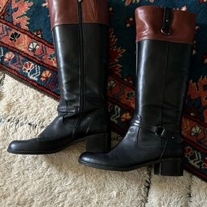 Bandolino Two-Tone Leather Boots